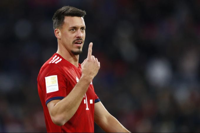 Sandro Wagner als Stürmer bei Bayern München. Sandro Wagner
