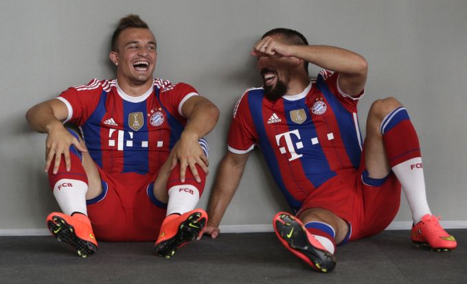 Mit Franck Ribery erlebte Xherdan Shaqiri bei den Bayern eine erfolgreiche und lustige Zeit. Xherdan Shaqiri