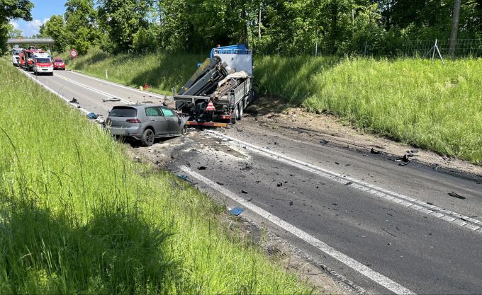 Die A23 musste nach dem Unfall für mehrere Stunden gesperrt werden. A23