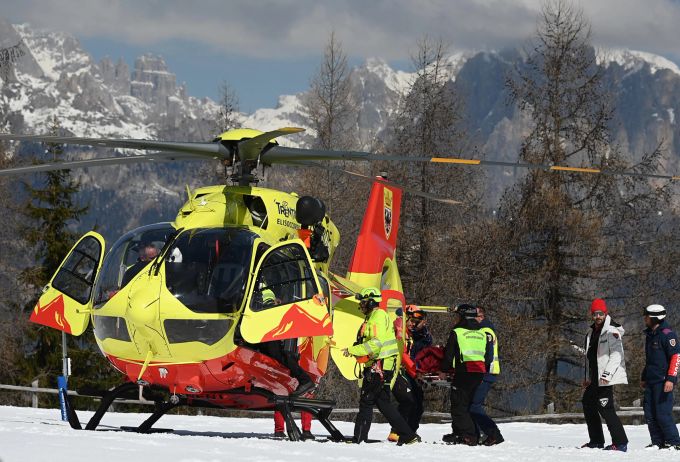 Federica Brignone musste mit dem Heli abtransportiert werden. Brignone