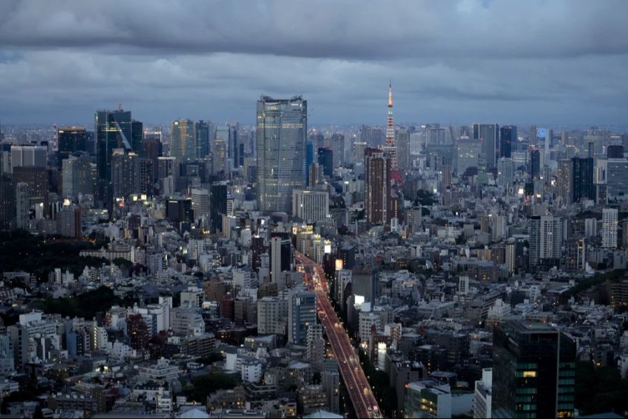 Auch zwischen Tokio (im Bild) und Sapporo wurde viel geflogen.