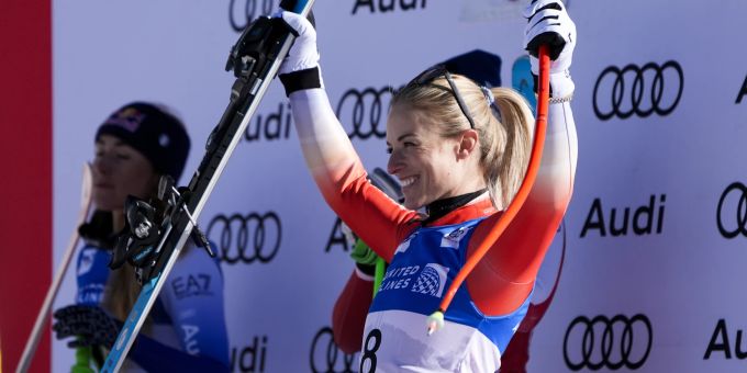 Lara Gut-Behrami will keine so lange Karriere wie Lindsey Vonn. Lara Gut-Behrami Lindsey Vonn