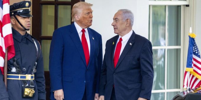 Keine Pressekonferenz - Trump empfängt Netanjahu im Weissen Haus