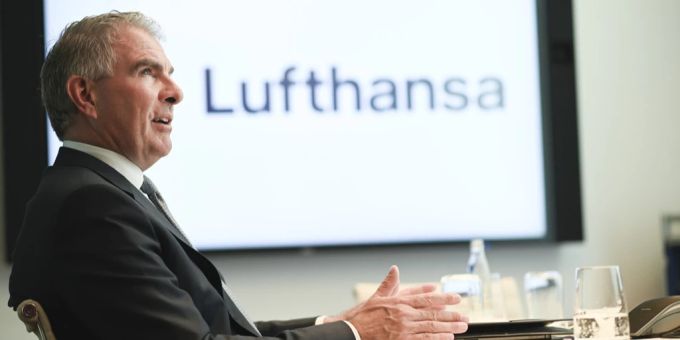 Der Lufthansa-Chef Carsten Spohr. Lufthansa a350 1000