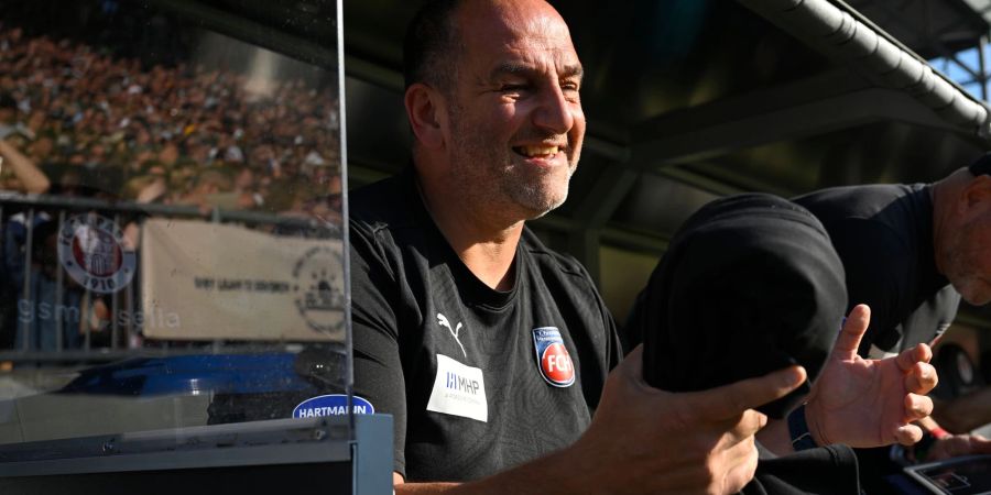 Nach der Europapokal-Premiere nun Bundesliga-Start für Heidenheims Trainer Frank Schmidt