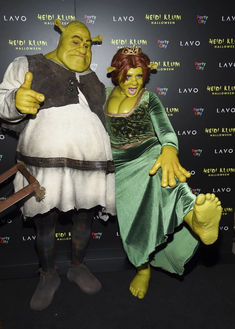 Das Promi-Paar als Shrek und Fiona im Jahr 2018.