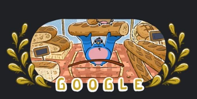 Paralympics: Auch bei Google steht das Gewichtheben im Mittelpunkt. google doodle paralympics gewichtheben