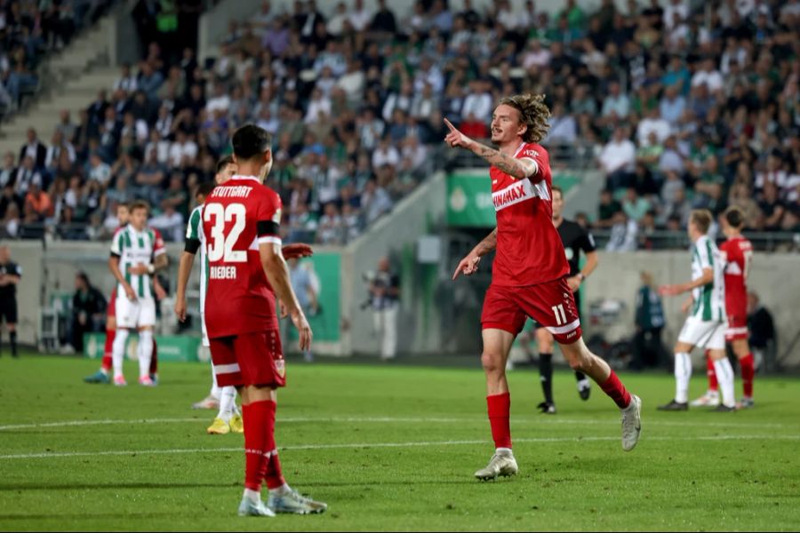 Fabian Rieder empfängt YB mit dem VfB Stuttgart.