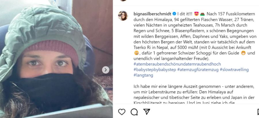 Bigna Silberschmidt hat sich eine Auszeit genommen, um ihre Träume zu erfüllen.