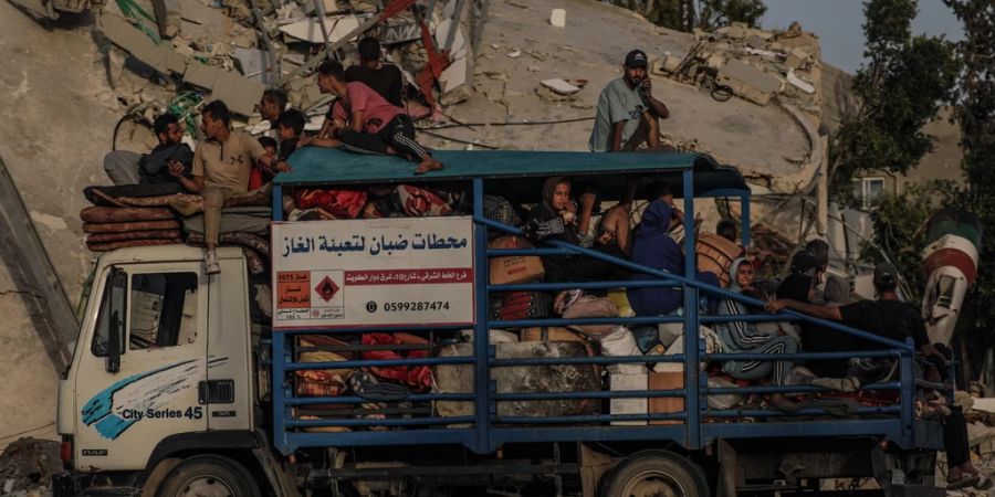 Rafah Flucht Flüchtlinge Gaza