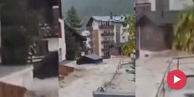 Zermatt abgeschnitten - Hochwasser: Wallis hält Alarmstufe aufrecht
