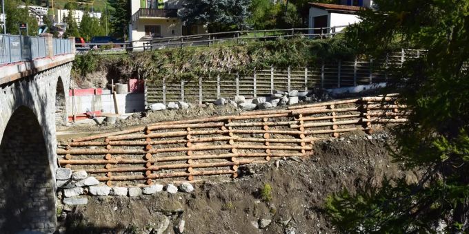 Die Unfallstelle in Pontresina Pontresina