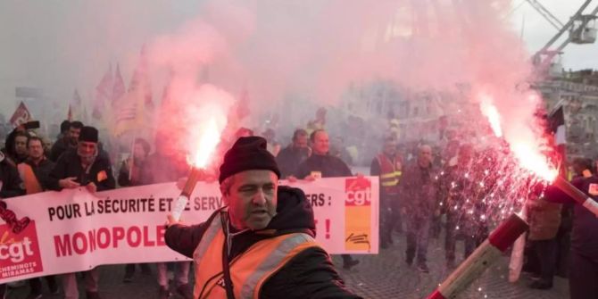 Eisenbahn Streik Marseille