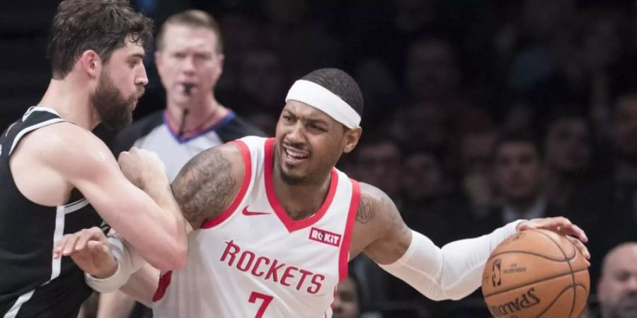 Kehrt in die NBA zurück: Carmelo Anthony. Foto: Mary Altaffer/AP/dpa
