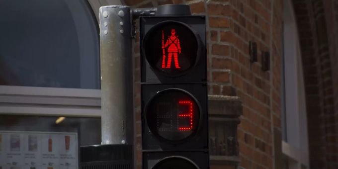 Eine Ampel mit Countdown. (Symbolbild) Countdown Ampel