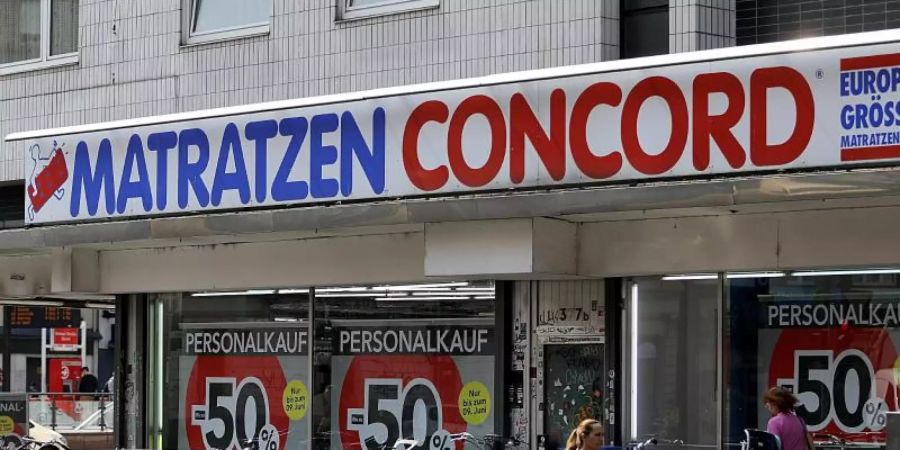 Ein Filiale von Matratzen Concord in der Kölner Innenstadt. Foto: Oliver Berg/dpa