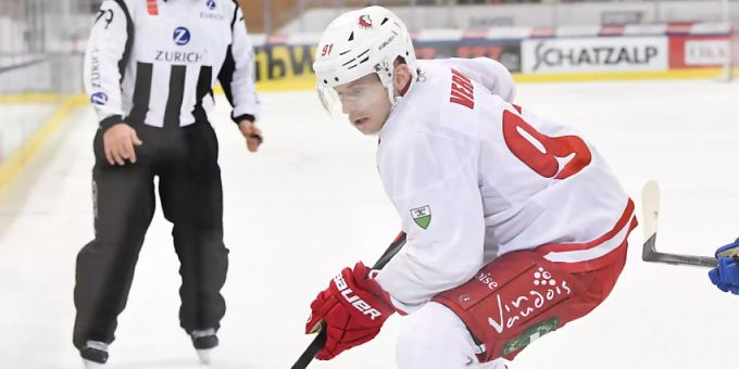 Joel Vermin (links) hatte Lausanne bei Lulea in Unterzahl noch mit 1:0 in Führung gebracht