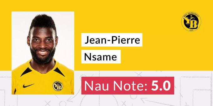Die Nau-Note für Jean-Pierre Nsame von YB. YB FCSG