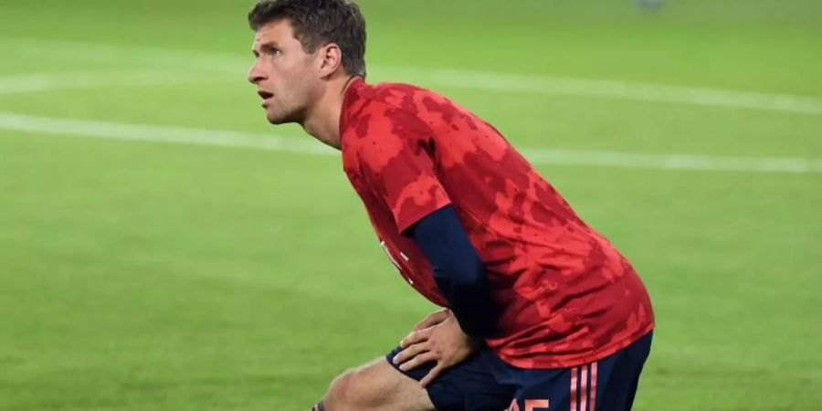 Steht in Piräus in der Bayern-Startelf: Thomas Müller. Foto: Sven Hoppe/dpa