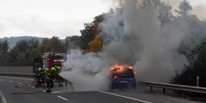 Die Feuerwehr konnte den Brand schnell löschen.