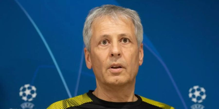 Muss bei Inter Mailand auf Kapitän Marco Reus verzichten: BVB-Coach Lucien Favre. Foto: Bernd Thissen/dpa