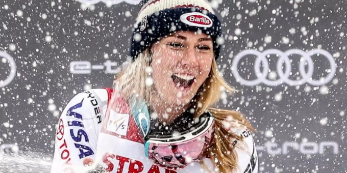 Mikaela Shiffrin kann schon vor dem Saisonstart ein erstes Mal feiern. (Archivbild) Mikaela Shiffrin.
