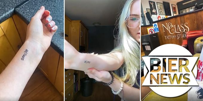 «Slime» statt«Smile» - Briten-Influencerin bereut verwirrendes Tattoo
