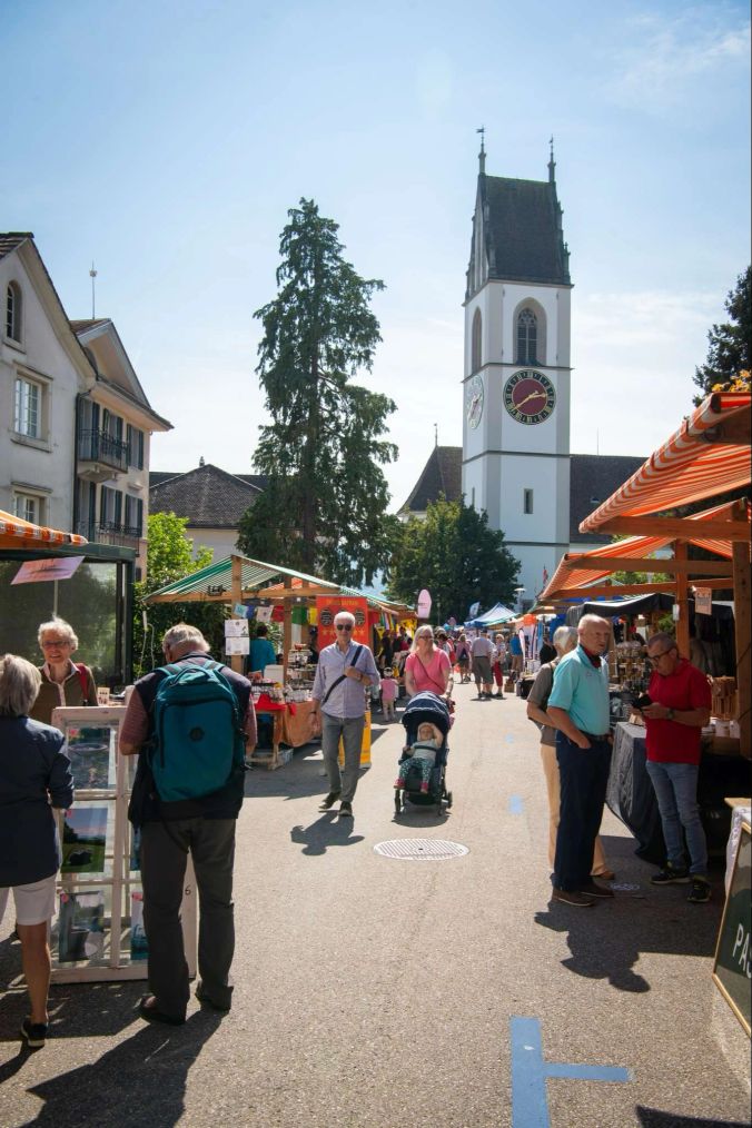 Der traditionelle Meilemer Herbstmärt erstreckte sich ebenfalls über die gesamte Kirchgasse.
