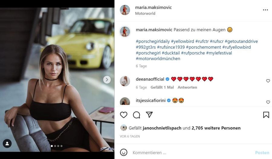 «Der Bachelor»-Siegerin Maria zeigt gerne, was sie hat.