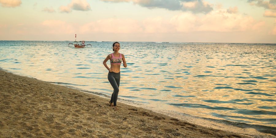 Joggen am Strand