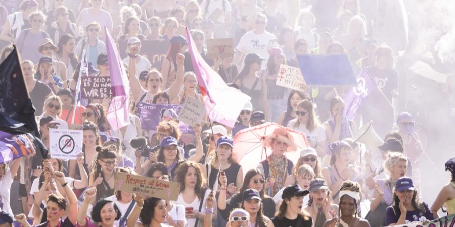 Demonstration Frauenstreik