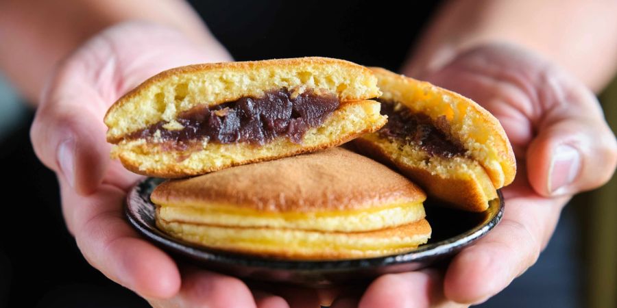 Dorayaki japanisch Adzukibohnen Farbe