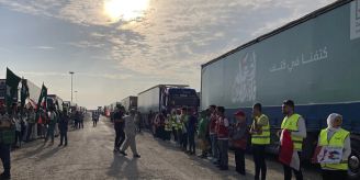 Hilfslieferungen - Israel: 93 Lastwagen in Gaza angekommen Hilfslieferungen - Israel: 93 Lastwagen in Gaza angekommen