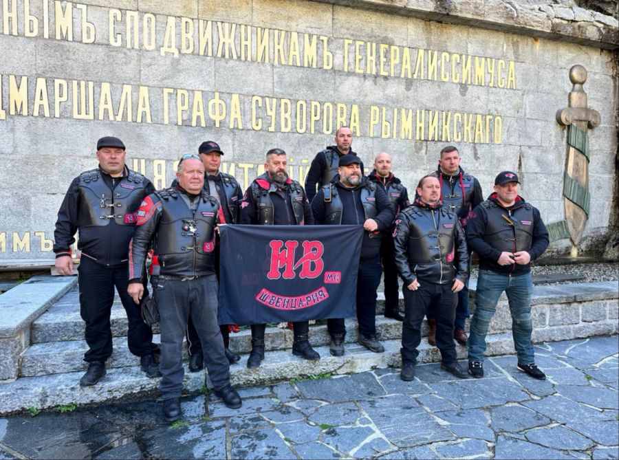 Unter ihnen waren auch Mitglieder der berüchtigten Bikergang «Nachtwölfe».