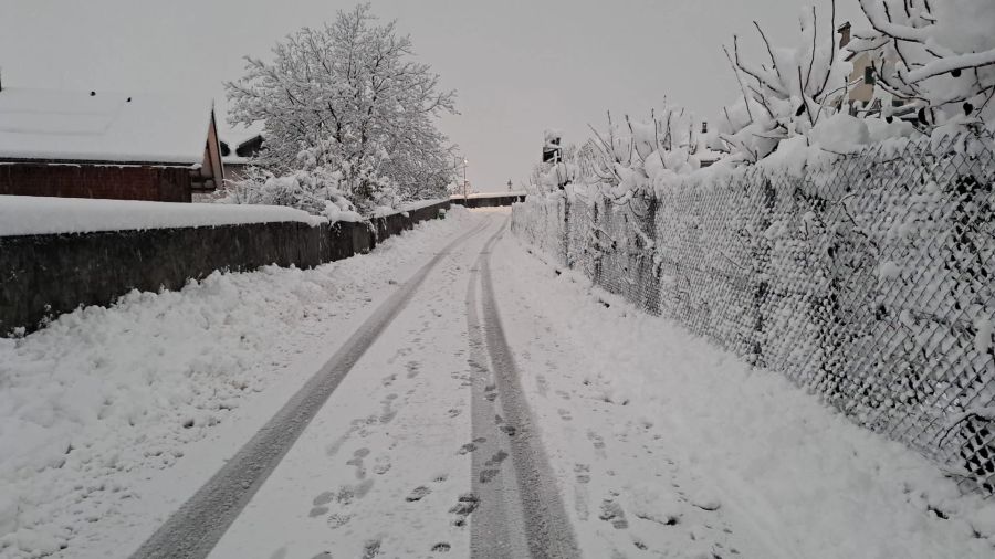 Die Bewohner von Malans GR können sich über sehr viel Schnee freuen.