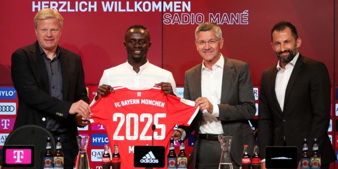 Sadio Mane bei seiner Vorstellung