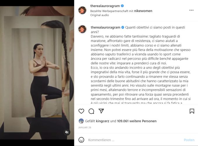 Die Tochter von Michelle Hunziker fühlt sich mit Sport einfach besser. Aurora Ramazzotti Michelle Hunziker