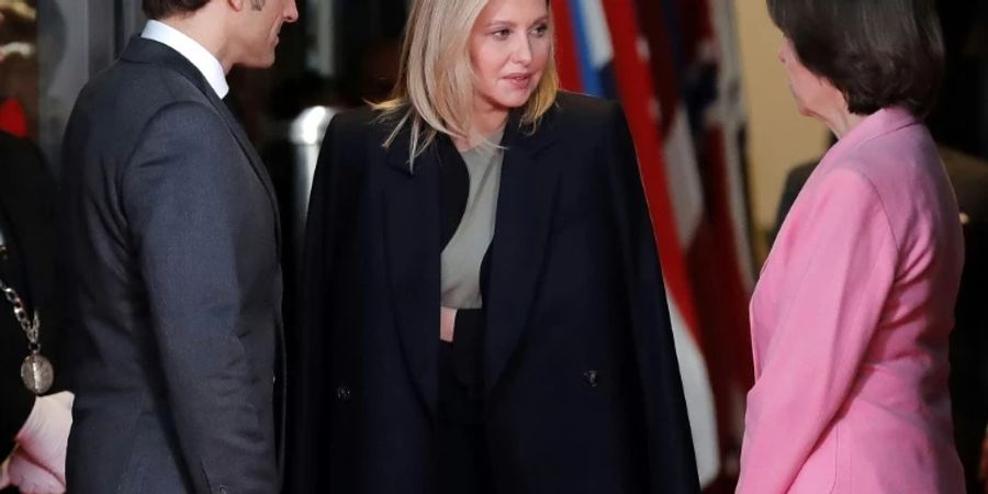 Emmanuel Macron, Olena Selenska, Catherine Colonna