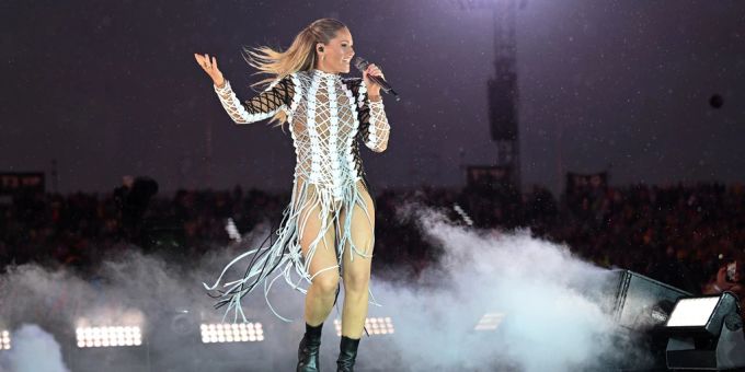 Helene Fischer bei ihrem Konzert in München. helene fischer