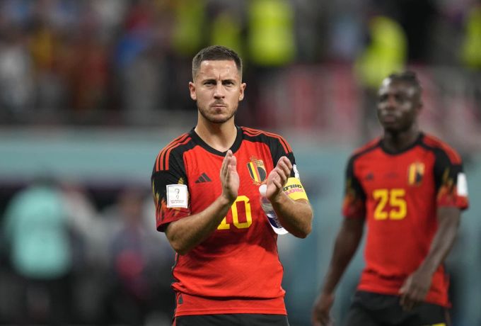 Auch er konnte das Ausscheiden an der WM in Katar nicht verhindern: Kapitän Eden Hazard. Belgien WM