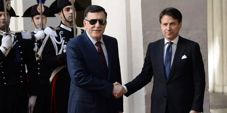 Italiens Premier Conte empfängt Libyens Ministerpräsident