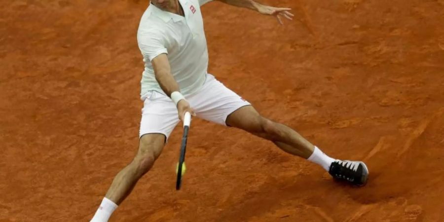 Roger Federer spielte erstmals seit drei Jahren wieder auf Sand. Foto: Bernat Armangue/AP
