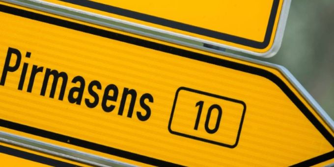 Der Unfall ereignete sich in Primasens in Rheinland-Pfalz (D), Primasens Rheinland Pfalz