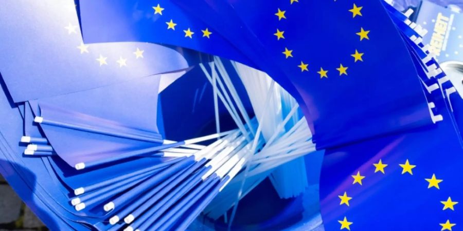 Fähnchen mit Europaflagge