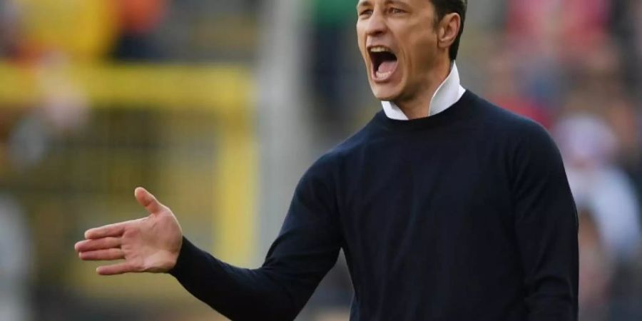 Niko Kovac sieht seinen Trainerjob beim FC Bayern auch ohne deutsche Meisterschaft nicht als gefährdet an. Foto: Patrick Seeger/dpa
