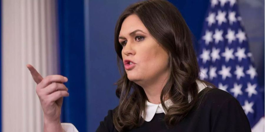 Sarah Sanders, Sprecherin von US-Präsident Donald Trump.