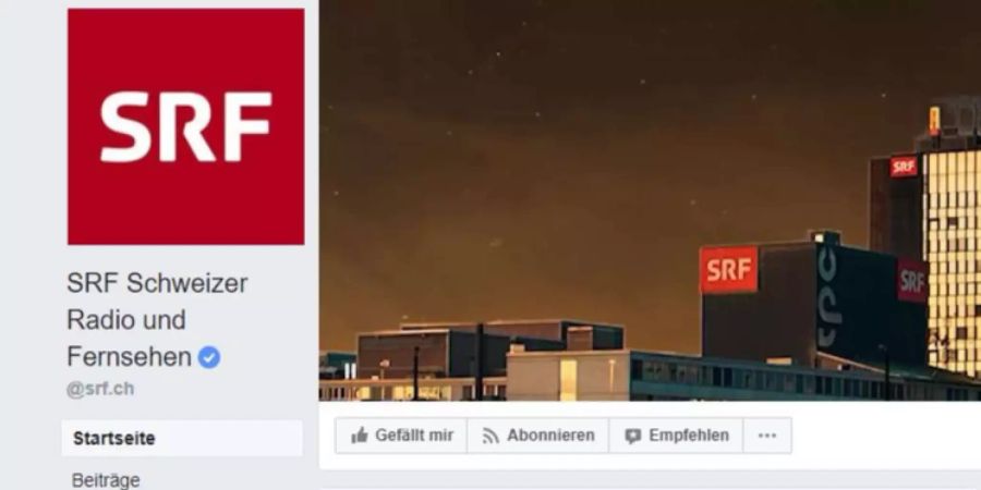 Die SRG betreibt heute 108 Facebook-Accounts. Das US-Unternehmen reduziert aber die Verbreitung medialer Inhalte.