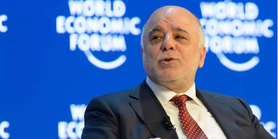 Iraks Ministerpräsident Haidar al-Abadi spricht beim 46. Treffen des Weltwirtschaftsforums (WEF).