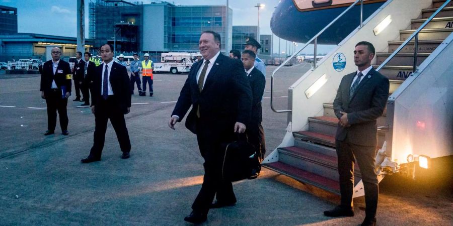 Mike Pompeo reist nun weiter nach Japan.