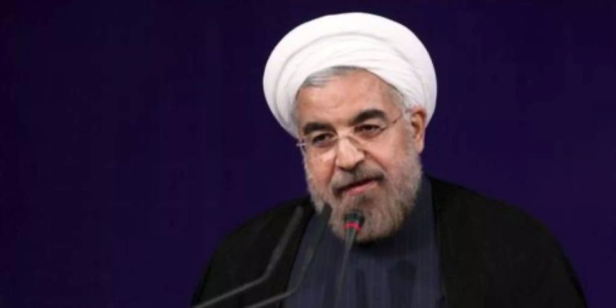 Iran-Präsident Hassan Ruhani spricht in Verhandlungen mit den USA harte Drohungen aus.